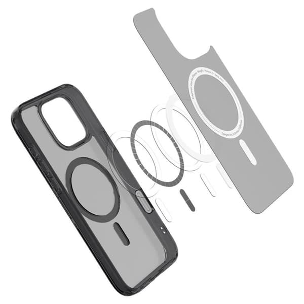 Spigen telefontaske til iPhone 16 Pro MagSafe Ultra Hybrid „T“ - Sort Svart