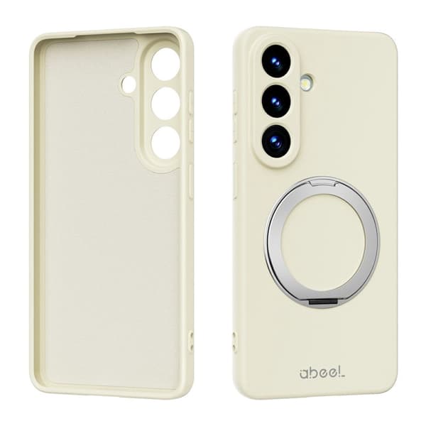 ABEEL Mobilskal för Samsung Galaxy S26 Plus Magnetiskt Kickstand - Beige
