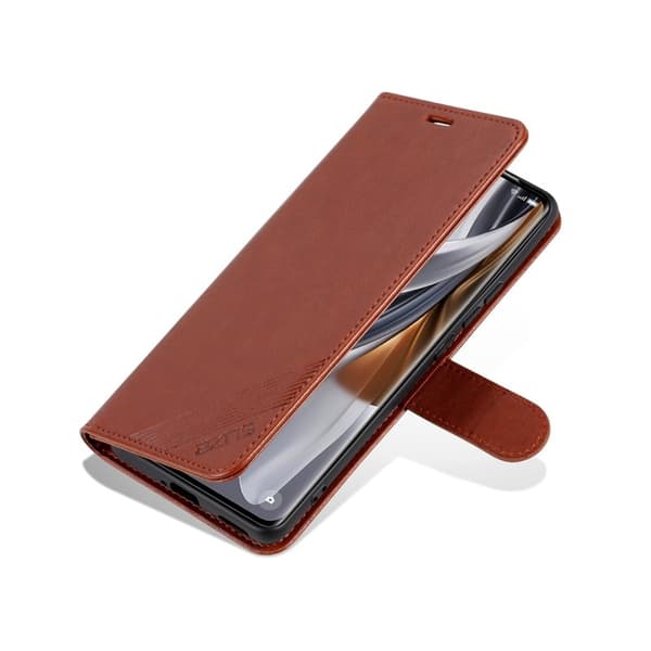 AZNS Samsung Galaxy S26 Plus Plånboksfodral Konstläder Ställ - Brun