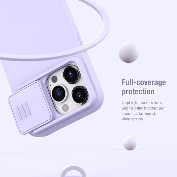 NILLKIN Mobilskal till iPhone 15 Pro Anti-scratch Lila