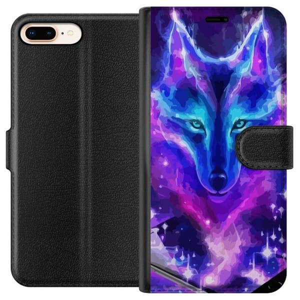 Pung Taske til Apple iPhone 7 Plus med Neon Wolf