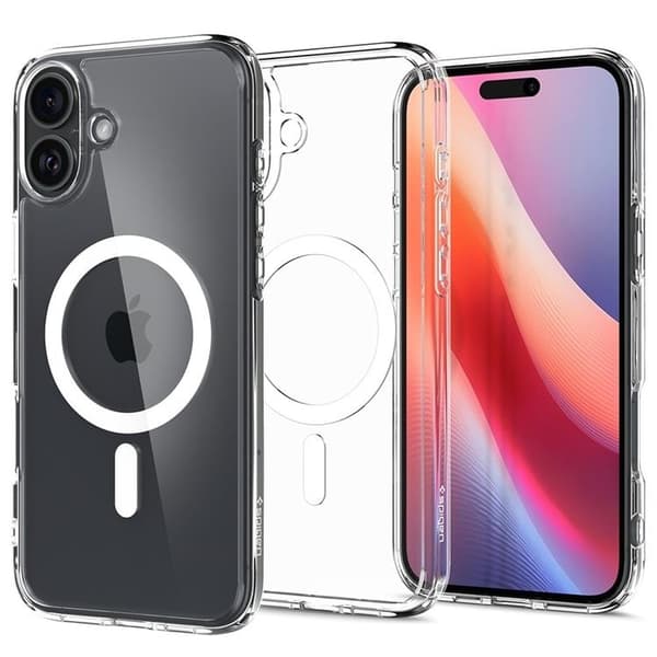 Spigen Mobilskal till iPhone 16 MagSafe Ultra Hybrid - Vit Vit