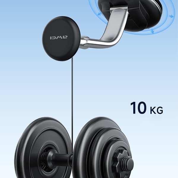 AWEI Magnetisk bilhållare för vindruta/cockpit X45 - svart