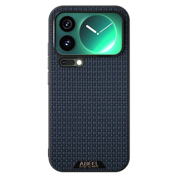 ABEEL Mobilskal till Xiaomi 17 Pro Max MagSafe Äkta Läder Blå