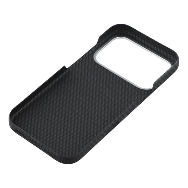 X-LEVEL Mobilskal till iPhone 17 Pro Kolfiber Textur Hård PC Svart