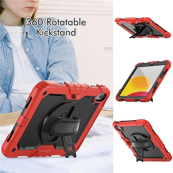 iPad 10.9" (2022)/iPad 11" (2025) Mobilskal Drop-Proof - Röd Röd