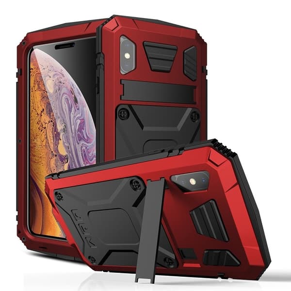 R-JUST Mobilskal till iPhone XS Max Hybrid Röd Drop-proof Waterproof