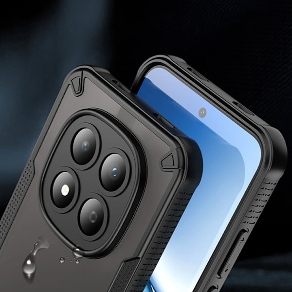 Tech-Protect Mobilskal för Xiaomi Redmi Note 15 Pro 5G Rugged Shield Svart