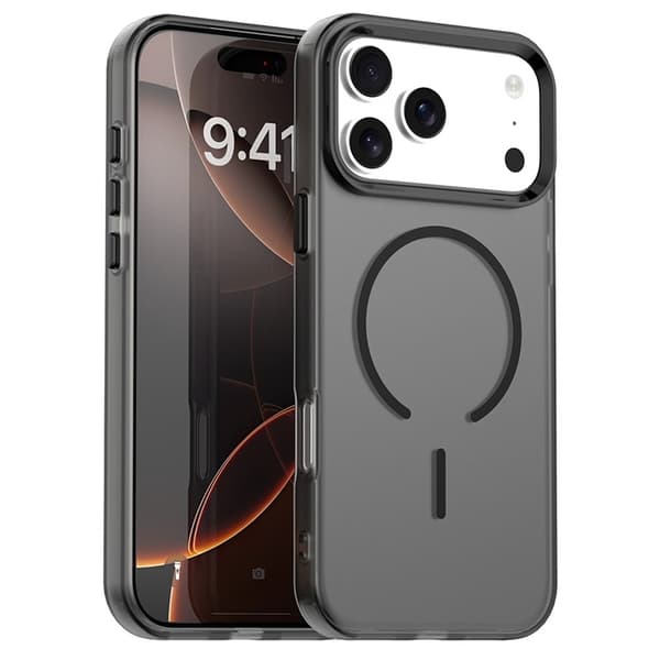 Mobilskal till iPhone 17 Pro MagSafe C-shaped Candy Color - Svart Svart