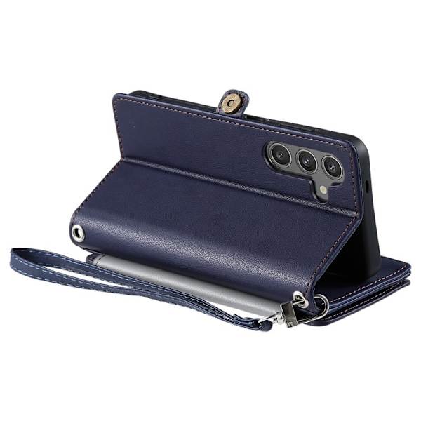 Samsung Galaxy S26 Plus Plånboksfodral TPU + Konstläder - Blå