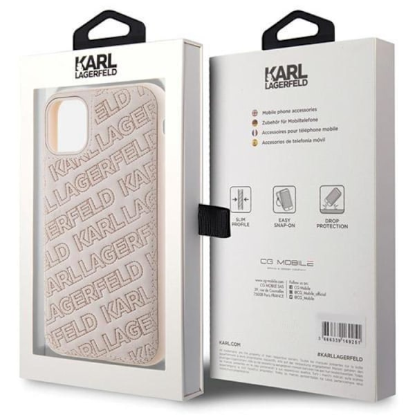 KARL LAGERFELD iPhone 11/XR Mobilskal Quilted K Pattern - Rosa