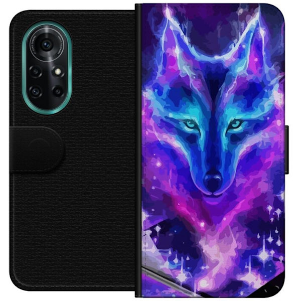 Plånboksfodral till Huawei nova 8 Pro med Neon Varg