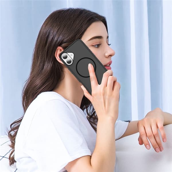 Mobilskal till iPhone 17 MagSafe PC + TPU Shockproof - Svart Svart
