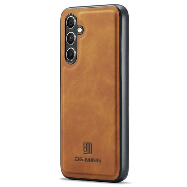 DG.MING Mobilskal till Samsung Galaxy A55 5G PU Läder Hybrid Brun