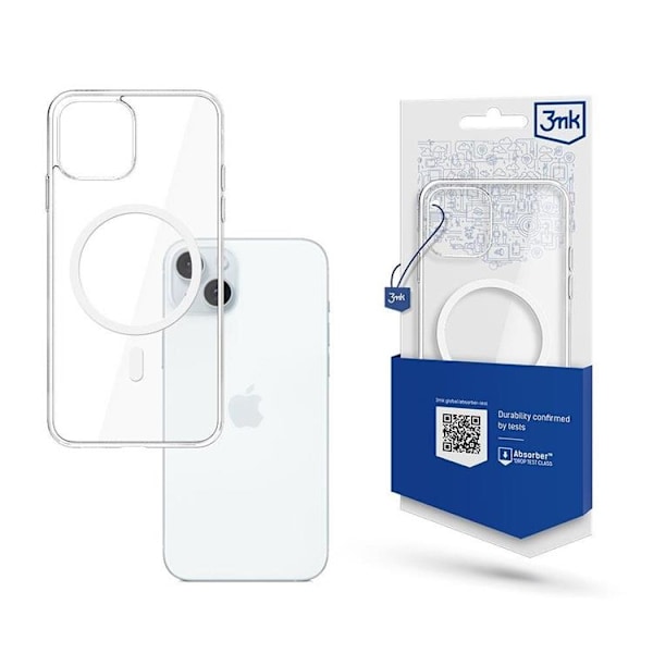 3MK iPhone 15 Plus Mobilskal Magsafe - Transparent Transparent