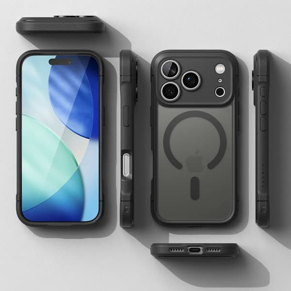 Ringke Telefontaske til iPhone 17 Pro Magsafe Magnetic Fusion Bold - Mat Sort Svart