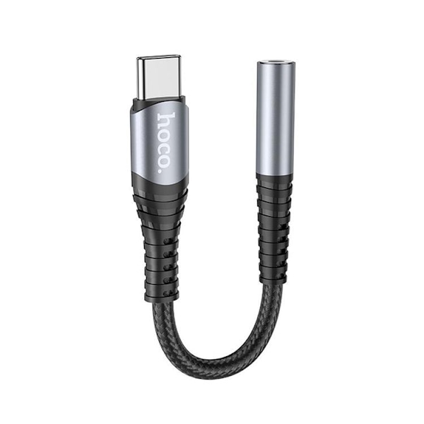 HOCO AUX 3.5mm till USB-C Adapter LS33 - Grå Grå