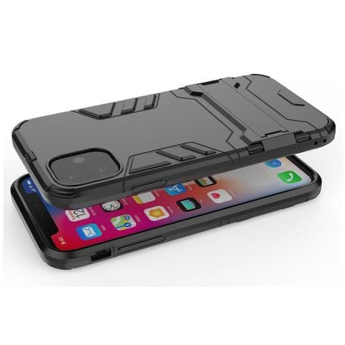 Skal med Kickstand Stativ för iPhone 11 Pro Max - Svart Black