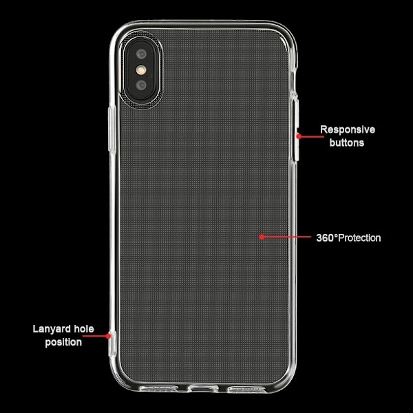 iPhone 12 Pro Max Skal Clear 2mm Mjukplast Transparant Transparent