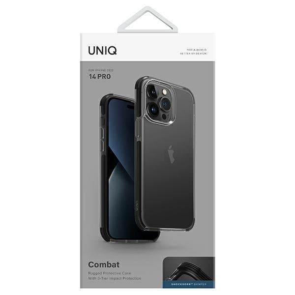 Uniq iPhone 14 Pro Skal Combat - Musta Svart