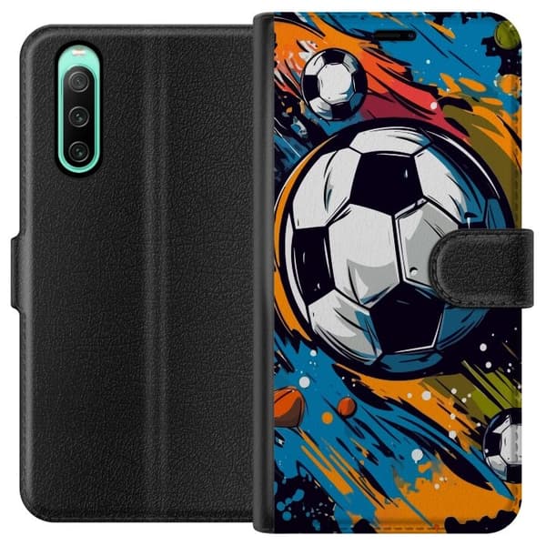 Pungcover til Sony Xperia 10 IV med Fodbolde