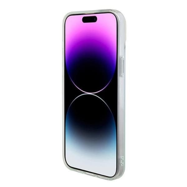 Guess Mobilskal till iPhone 15 Plus Magsafe IML Iridescent - Turquoise
