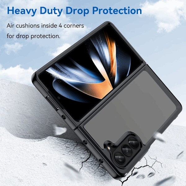 Galaxy Z Fold 5 Mobilskal Acrylic TPU - Svart Svart