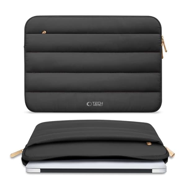 Tech-Protect Computertaske 15"-16" Fluffy - Sort Svart