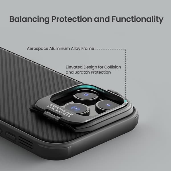 NILLKIN Camshield Prop Magnetic Serie Mobilskal till iPhone 16 Pro Max Clear