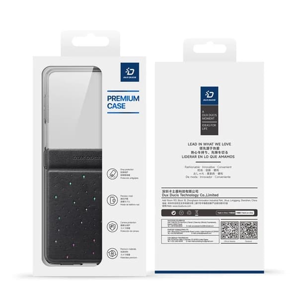 Dux Ducis Mobilskal till Galaxy Z Flip 7 Stex Star Pattern - Svart Svart