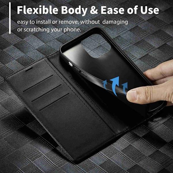 LC.IMEEKE iPhone 14 Pro Max Plånboksfodral Konstläder - Vit