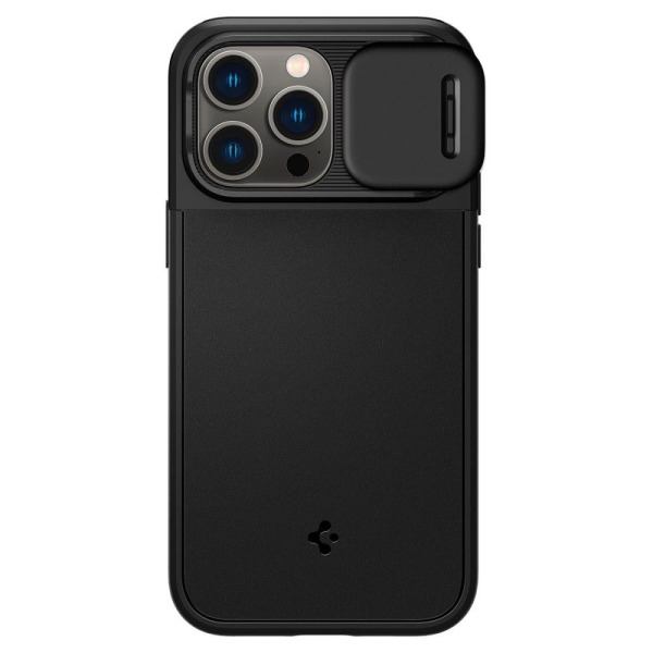 Spigen iPhone 14 Pro Max Magsafe -kuori Optik Armor - Musta