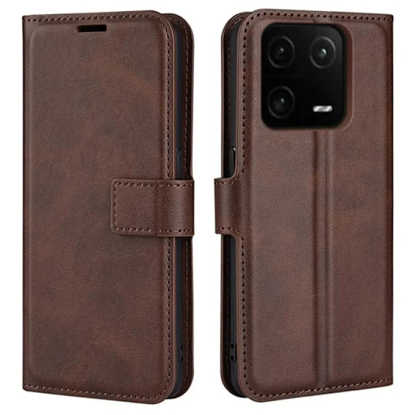 Xiaomi 13 Plånboksfodral Calf Texture Flip - Brun
