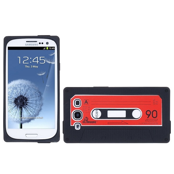 Cassette silikon skal till Samsung Galaxy S3 i9300 (Svart) Svart