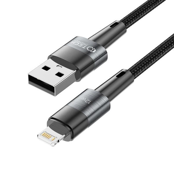 Tech-Protect USB-A till Lightning kabel Ultraboost 2m - Grå