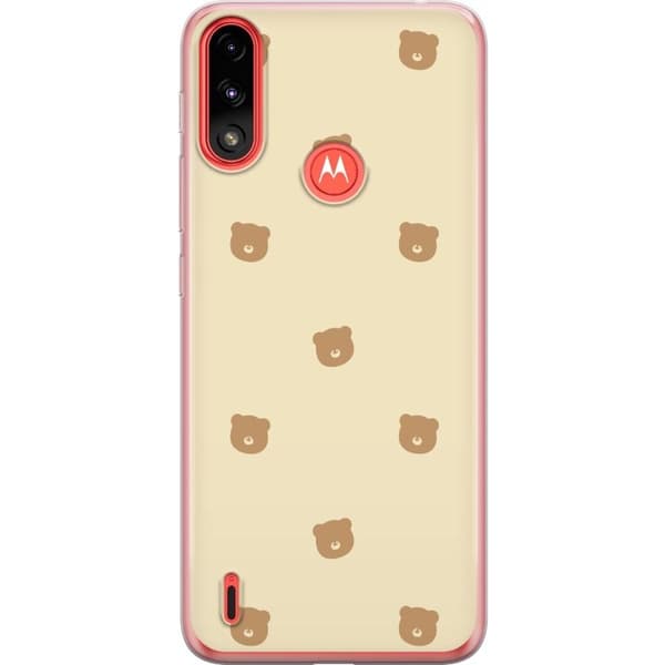 Mobilskal till Motorola Moto E7 Power med Björnmönster