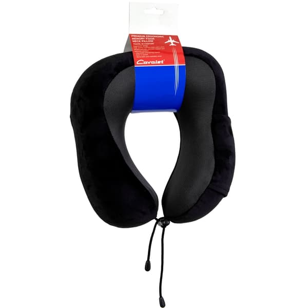 CAVALET Halspude Memory Foam Ergonomisk Black