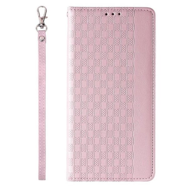 iPhone 13 Pro Max Lompakkokotelo Magnet Strap - Pinkki