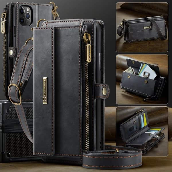 CASEME C39 Mobilskal till iPhone 11 Pro Max med RFID-Skydd - Svart