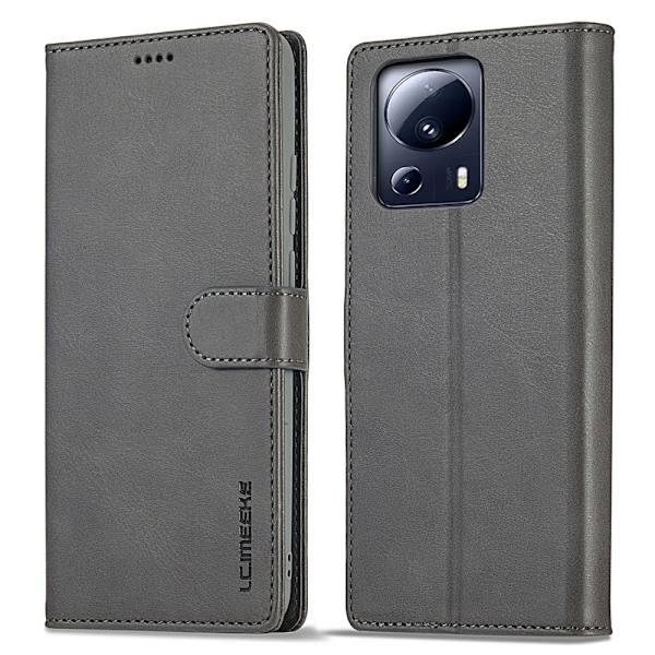 LC.IMEEKE Xiaomi 13 Lite Plånboksfodral i Konstläder - Grå