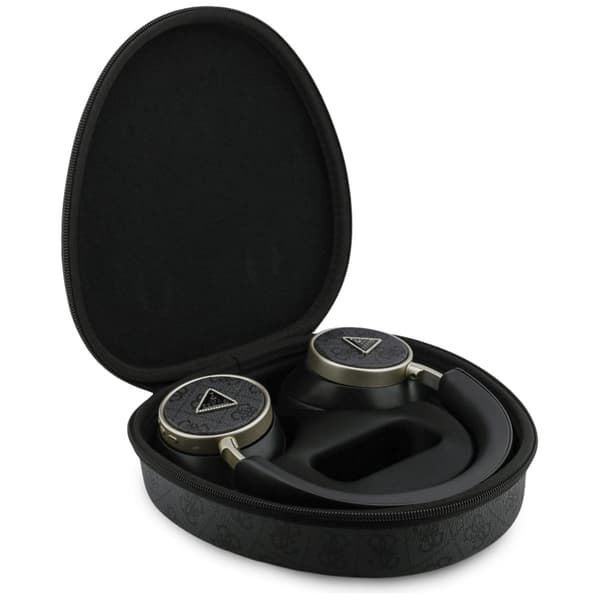 Guess Over-Ear Hörlurar ENC Bluetooth 4G Triangle Logo - Svart Svart