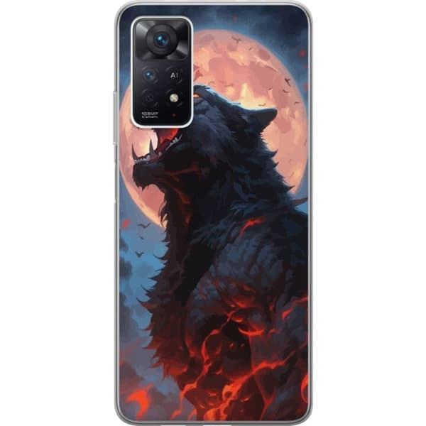 Mobilskal till Xiaomi Redmi Note 11 Pro 5G med Ylande varg