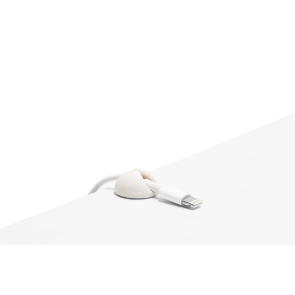 Bluelounge CableDrop Mini, Itsekiinnittyvä pidike johtoille, 9- White