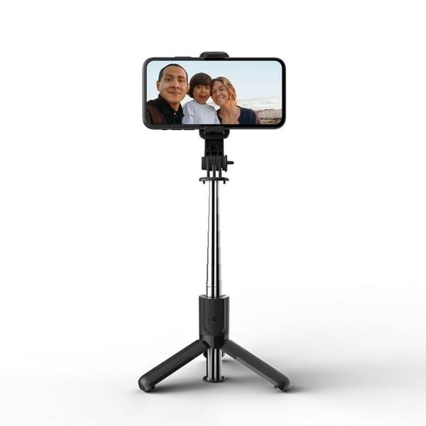 Trådløs Selfiestick Tripod L02S - Sort Svart