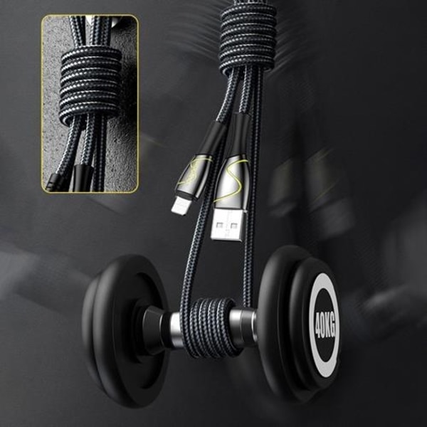 Joyroom Mermaid USB-A till Lightning kabel 2m - Svart Svart