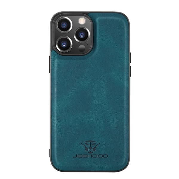 JEEHOOD 2-in-1 Konstläder+ Plånboksfodral i Grön för iPhone 13 mini