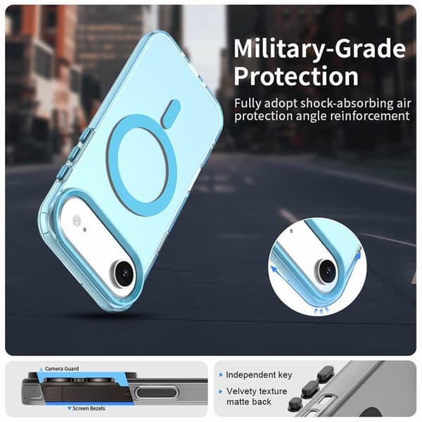 Mobilskal till iPhone Air MagSafe Anti Drop Hybrid - Blå Blå