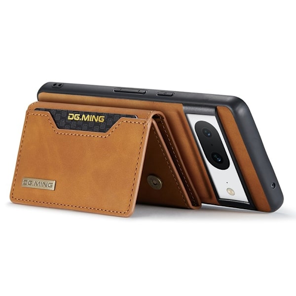 DG.MING M2 Series Google Pixel 8 Plånboksfodral Magnetisk Konstläder Brun
