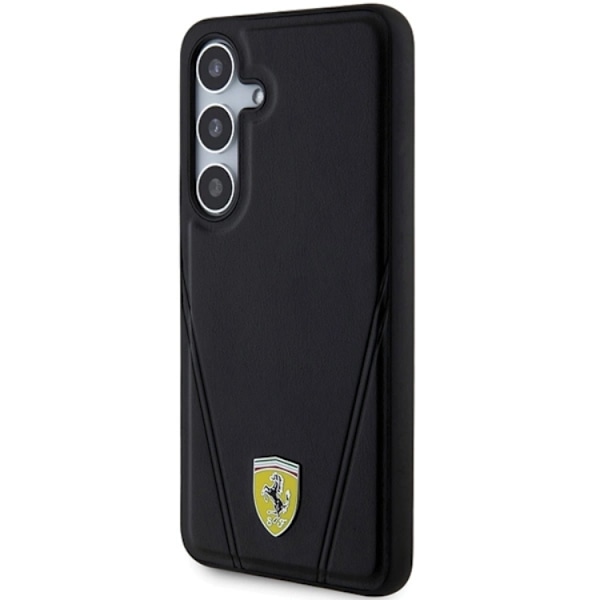 Ferrari Galaxy S24 Plus Mobilskal Magsafe Hot Stamp V Lines Svart