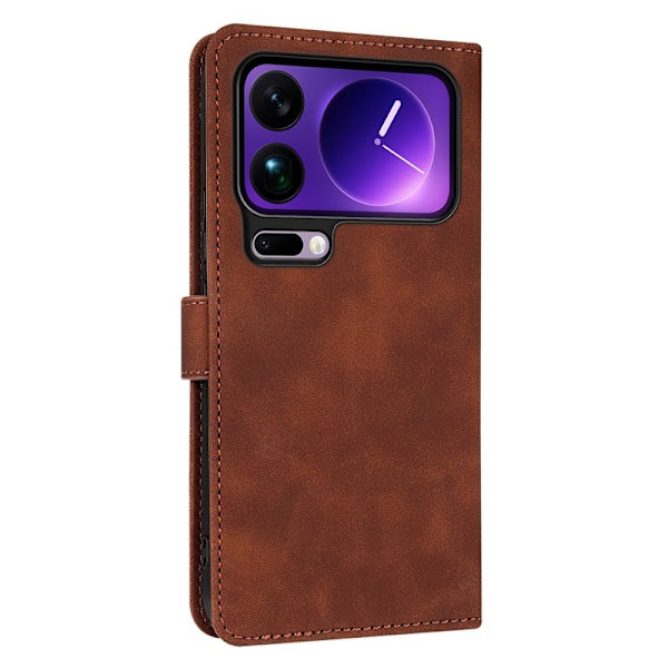 AZNS Xiaomi 17 Pro Max Plånboksfodral Konstläder - Brun